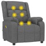 Sillón de masaje eléctrico tela gris oscuro de , Sillones de masaje eléctricos - Ref: Foro24-3143580, Precio: 234,75 €