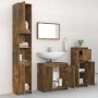 Set de muebles baño 4 pzas madera contrachapada roble ahumado de , Muebles de baño - Ref: Foro24-3143928, Precio: 196,25 €, D...