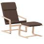 Sillón de relax con taburete tela marrón oscuro | Foro24.es | Tu tienda online para hogar, jardín y más Foro24.es
