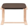 Sillón de relax con taburete tela marrón oscuro | Foro24.es | Tu tienda online para hogar, jardín y más Foro24.es