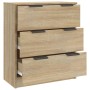 Aparador de madera contrachapada color roble Sonoma 60x30x70 cm de vidaXL, Aparadores - Ref: Foro24-811073, Precio: 83,20 €, ...