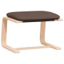 Sillón de relax con taburete tela marrón oscuro | Foro24.es | Tu tienda online para hogar, jardín y más Foro24.es