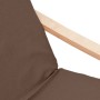 Sillón de relax con taburete tela marrón oscuro | Foro24.es | Tu tienda online para hogar, jardín y más Foro24.es