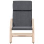 Sillón de relax con taburete tela gris oscuro by , Armchairs - Ref: Foro24-3154897, Price: 132,31 €, Discount: %