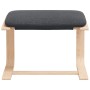 Sillón de relax con taburete tela gris oscuro by , Armchairs - Ref: Foro24-3154897, Price: 132,31 €, Discount: %