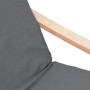 Sillón de relax con taburete tela gris oscuro by , Armchairs - Ref: Foro24-3154897, Price: 132,31 €, Discount: %