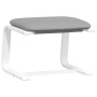 Sillón de relax con taburete tela gris claro | Foro24.es | Tu tienda online para hogar, jardín y más Foro24.es