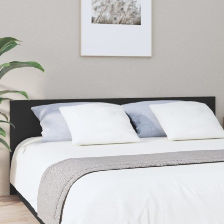 Bettkopfteil aus schwarzem Sperrholz, 200 x 1,5 x 80 cm von vidaXL, Kopf- und Fußteile - Ref: Foro24-811044, Preis: 67,76 €, ...