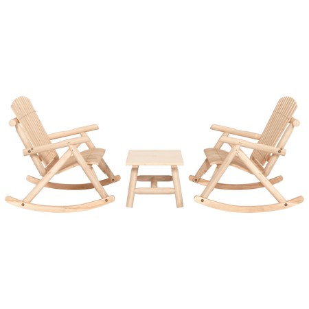 Juego de muebles de jardín 3 piezas madera maciza de abeto | Foro24.es | Tu tienda online para hogar, jardín y más Foro24.es