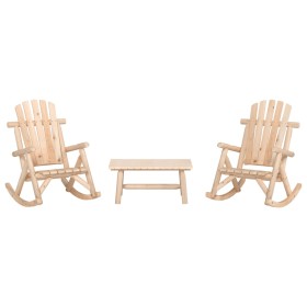 Juego de muebles de jardín 3 piezas madera maciza de abeto de , Conjuntos de jardín - Ref: Foro24-3185533, Precio: 357,00 €, ...