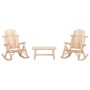 Juego de muebles de jardín 3 piezas madera maciza de abeto de , Conjuntos de jardín - Ref: Foro24-3185533, Precio: 357,00 €, ...