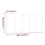 Bettkopfteil aus schwarzem Sperrholz, 200 x 1,5 x 80 cm von vidaXL, Kopf- und Fußteile - Ref: Foro24-811044, Preis: 67,76 €, ...