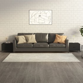 Couchtisch mit Metallbeinen 2 Einheiten schwarz 50x50x40 cm von vidaXL, Couchtisch - Ref: Foro24-812729, Preis: 65,56 €, Raba...