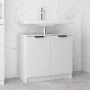 Badezimmerschrank aus glänzend weißem Sperrholz, 64,5 x 33,5 x 59 cm von vidaXL, Schließfächer und Lagerschränke - Ref: Foro2...