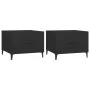 Coffee table with metal legs 2 units black 50x50x40 cm by vidaXL, Coffee table - Ref: Foro24-812729, Price: 64,99 €, Discount: %