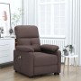 Sillón de masaje eléctrico tela marrón oscuro | Foro24.es | Tu tienda online para hogar, jardín y más Foro24.es