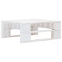 Muebles de palés 4 pzas y cojines madera pino impregnada blanco by , Garden sets - Ref: Foro24-3066784, Price: 409,42 €, Disc...
