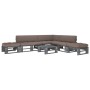 Muebles de palets 6 pzas y cojines madera pino impregnada gris de , Conjuntos de jardín - Ref: Foro24-3066849, Precio: 587,03...