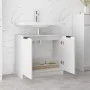 Badezimmerschrank aus glänzend weißem Sperrholz, 64,5 x 33,5 x 59 cm von vidaXL, Schließfächer und Lagerschränke - Ref: Foro2...