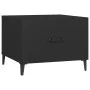 Coffee table with metal legs 2 units black 50x50x40 cm by vidaXL, Coffee table - Ref: Foro24-812729, Price: 64,99 €, Discount: %