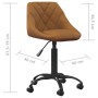 Silla de comedor de terciopelo marrón von , Essstühle - Ref: Foro24-335358, Preis: 80,69 €, Rabatt: %