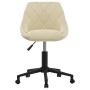 Silla de oficina giratoria de terciopelo crema | Foro24.es | Tu tienda online para hogar, jardín y más Foro24.es