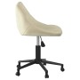 Silla de oficina giratoria de terciopelo crema | Foro24.es | Tu tienda online para hogar, jardín y más Foro24.es