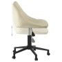 Silla de oficina giratoria de terciopelo crema | Foro24.es | Tu tienda online para hogar, jardín y más Foro24.es