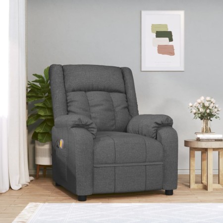 Sillón de masaje de tela gris oscuro by , Electric massage chairs - Ref: Foro24-348121, Price: 195,19 €, Discount: %