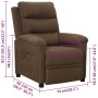 Sillón reclinable de tela marrón | Foro24.es | Tu tienda online para hogar, jardín y más Foro24.es