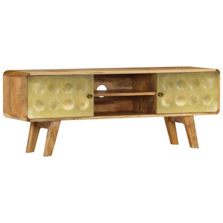 Mueble para TV de madera maciza de mango 120x30x45 cm | Foro24.es | Tu tienda online para hogar, jardín y más Foro24.es