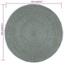 Alfombra de yute tejida a mano redonda verde oliva 210 cm | Foro24.es | Tu tienda online para hogar, jardín y más Foro24.es