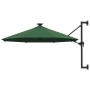 Sombrilla de jardín de pared con luces LED verde 300 cm | Foro24.es | Tu tienda online para hogar, jardín y más Foro24.es