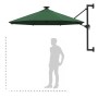 Sombrilla de jardín de pared con luces LED verde 300 cm | Foro24.es | Tu tienda online para hogar, jardín y más Foro24.es