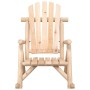 Silla mecedora de jardín madera maciza abeto 69x96x101 cm