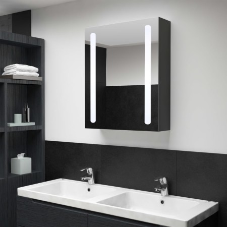 Mueble de baño con espejo LED 50x13x70 cm de , Tocadores de baño - Ref: Foro24-325546, Precio: 135,02 €