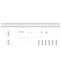 Kit de mini puerta corredera acero carbono blanca 183 cm de , Accesorios de bricolaje - Ref: Foro24-151694, Precio: 45,30 €, ...