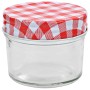 Tarros de mermelada de vidrio tapa blanca y roja 24 uds 110 ml von , Honiggläser - Ref: Foro24-50789, Preis: 39,24 €, Rabatt: %
