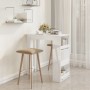 Mesa bar con estante almacenaje blanco brillo 102x50x103,5 cm | Foro24.es | Tu tienda online para hogar, jardín y más Foro24.es