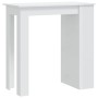 Mesa bar con estante almacenaje blanco brillo 102x50x103,5 cm | Foro24.es | Tu tienda online para hogar, jardín y más Foro24.es