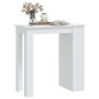 Mesa bar con estante almacenaje blanco brillo 102x50x103,5 cm | Foro24.es | Tu tienda online para hogar, jardín y más Foro24.es