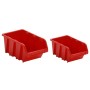 Set estantes taller 30 uds polipropileno rojo y negro 77x39 cm | Foro24.es | Tu tienda online para hogar, jardín y más Foro24.es