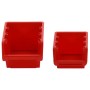 Set estantes taller 30 uds polipropileno rojo y negro 77x39 cm | Foro24.es | Tu tienda online para hogar, jardín y más Foro24.es