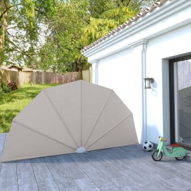 Toldo lateral plegable terraza color crema 200 cm