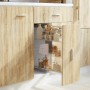 Cesta de cocina extraíble 3 niveles plateada 47x25x56 cm | Foro24.es | Tu tienda online para hogar, jardín y más Foro24.es