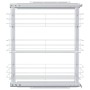 Cesta de cocina extraíble 3 niveles plateada 47x25x56 cm | Foro24.es | Tu tienda online para hogar, jardín y más Foro24.es