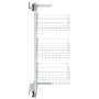 Cesta de cocina extraíble 3 niveles plateada 47x25x56 cm | Foro24.es | Tu tienda online para hogar, jardín y más Foro24.es