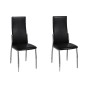 Sillas de comedor 2 unidades cuero sintético negro | Foro24.es | Tu tienda online para hogar, jardín y más Foro24.es