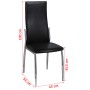 Sillas de comedor 2 unidades cuero sintético negro | Foro24.es | Tu tienda online para hogar, jardín y más Foro24.es
