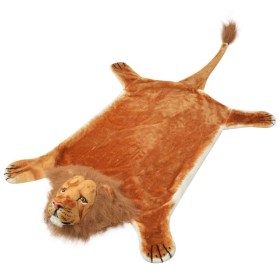 Alfombra afelpada de león 205 cm marrón